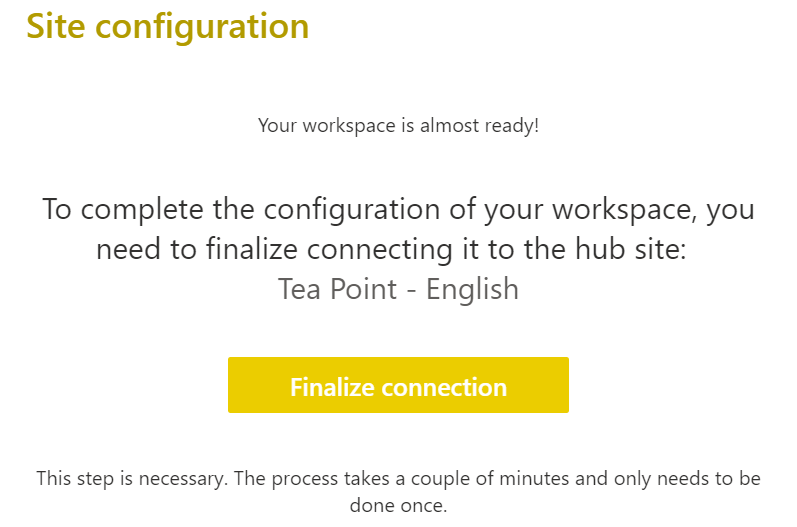 Site configuration